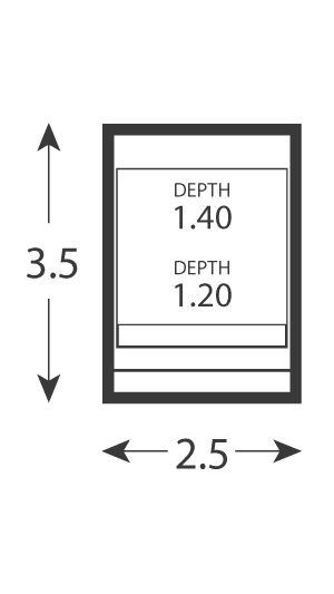 Davinci pool plan, 3.5 by 2.5 metres