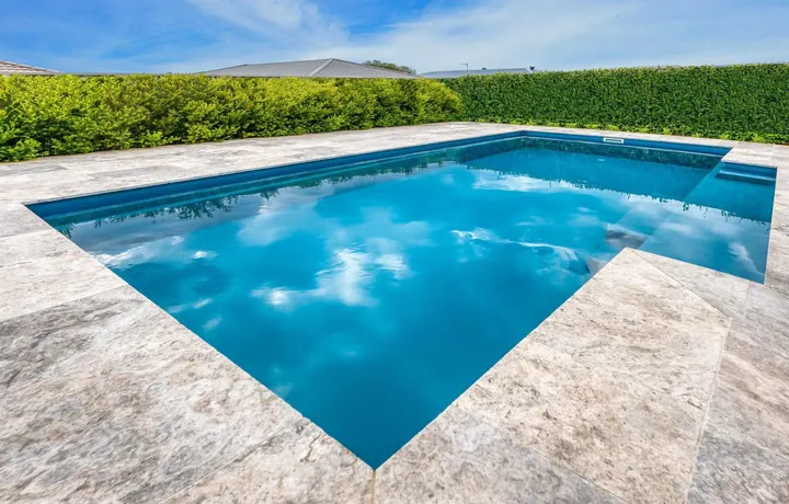 Heritage Masterbuilt pool with a side entry and open swimming area